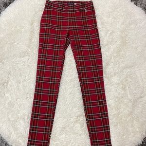 Tommy Hilfiger classic plaid skinny pants